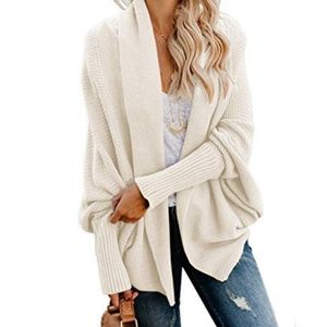 Oversized batwing cardigan